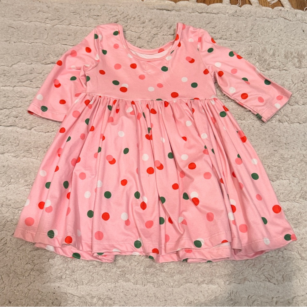 Polka Dot Kids Christmas Dress Mila & Rose